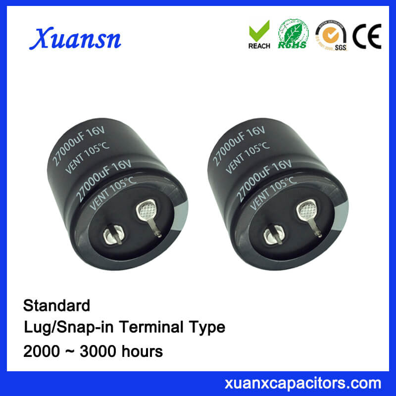 27000uf 16v Standard Snap In Terminal Capacitor