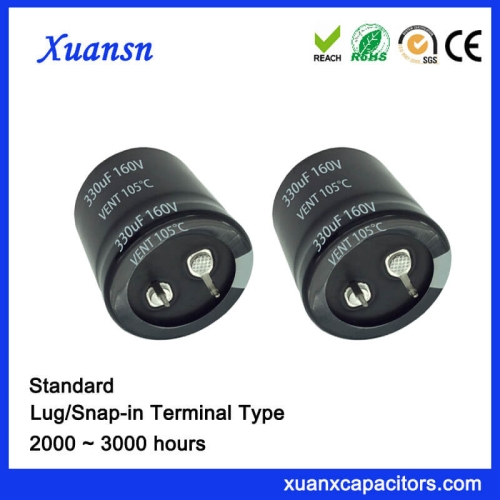 330UF 160V Snap In Electrolytic Capacitor 3000Hours