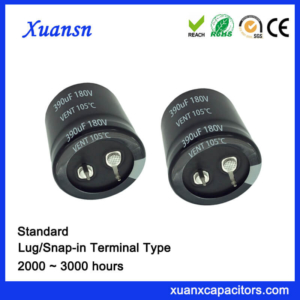 Xuansn Factory Snap In 180V 390UF Capacitor Electrolytic