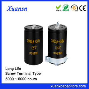 Capacitor Factory 3900UF 450V Screw Terminal Capacitor