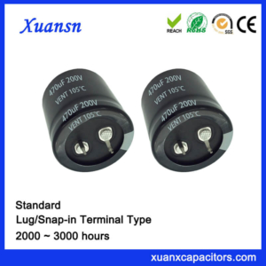 Snap In 105c 3000Hours 470UF 200V Capacitor