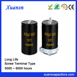 Hot Selling 4700UF 350V Screw Terminal Type Capacitor