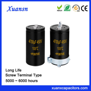 Xuansn Brand Capacitor Screw Terminal Type 4700UF 450V