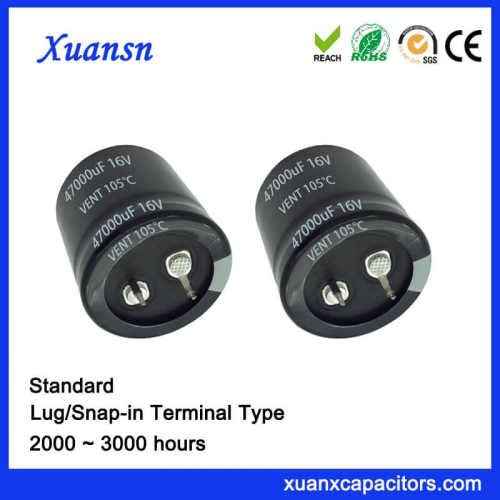 16V 47000UF Capacitor Electrolytic Snap In