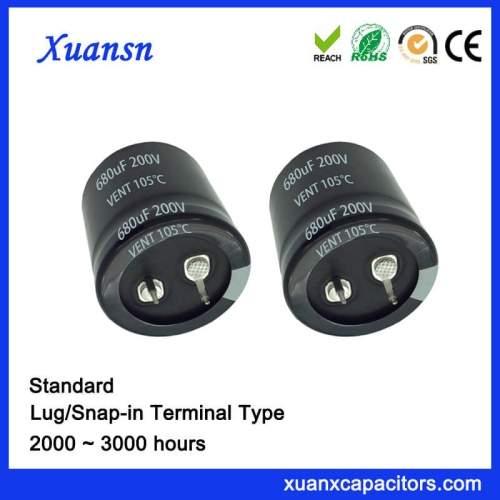 Factory Directly Snap In 680UF 200V Capacitor 105c
