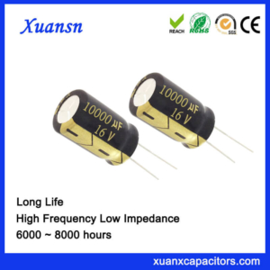 8000Hours Radial Lead 16V 10000UF Capacitor Audio