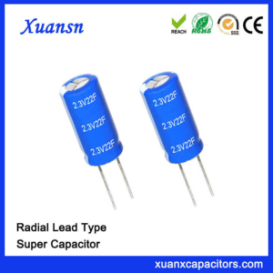 Non- Polluted Super Capacitor 2.3V 22F Capacitor