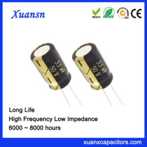 Good Quality 33UF 50V Capacitor Electrolytic 6000Hours
