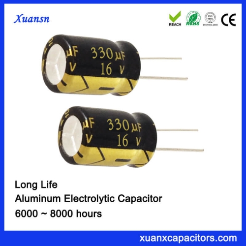 16V 330UF 8000hours Electrolytic Capacitor China Supplier