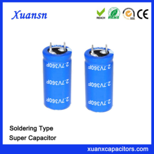Soldering 2.7V 360 Farad Super Capacitor Battery