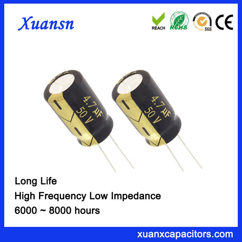 105c 6000hours 4 7 Uf 50v Capacitor Electrolytic Low Voltage
