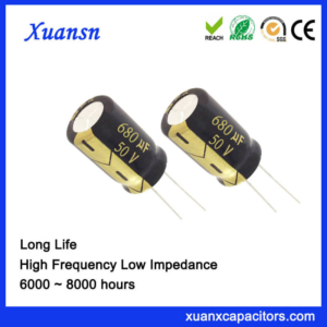 Good Quality Radial Lead 680UF 50V Capacitor Electrolytic