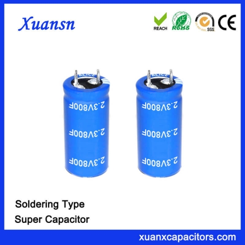 Large Capacity Soldering 2.3V 800 Farad Super Capacitor