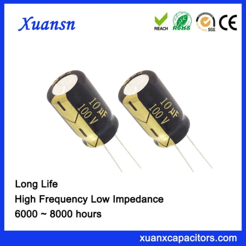 Small Size 5x11MM 10UF 100V Capacitor Electrolytic Long Life