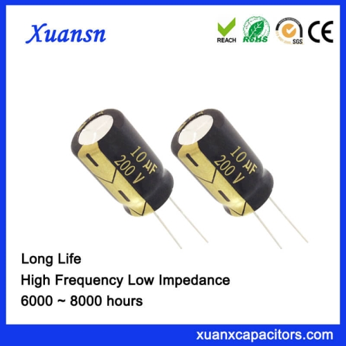 Latest Hot Selling Electrolytic Capacitor 10UF 200V Long Life