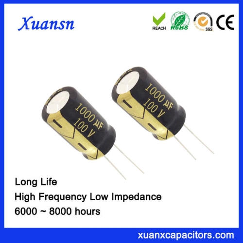 105C 8000Hours 1000UF 100V Capacitor Electrolytic