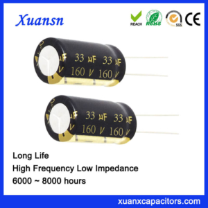 160V 33UF 105℃ 8000Hours Capacitor Electrolytic Wholesale