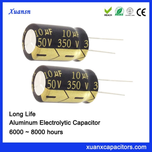 350V 10UF High Voltage Capacitor Long Life 8000Hours