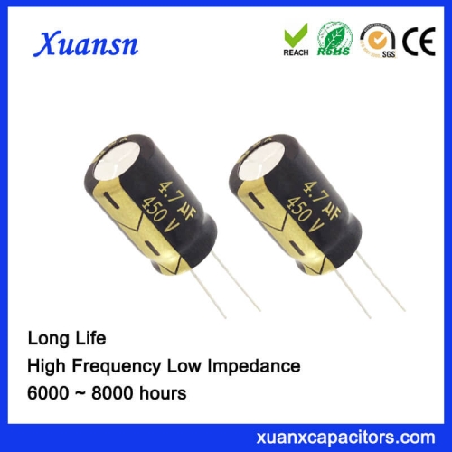 Price List 450V 4.7UF Aluminum Eelctrolytic Capacitor Long Life