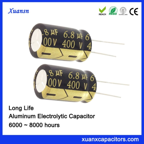 400V 6.8UF High Voltage Radial Capacitor Long Life
