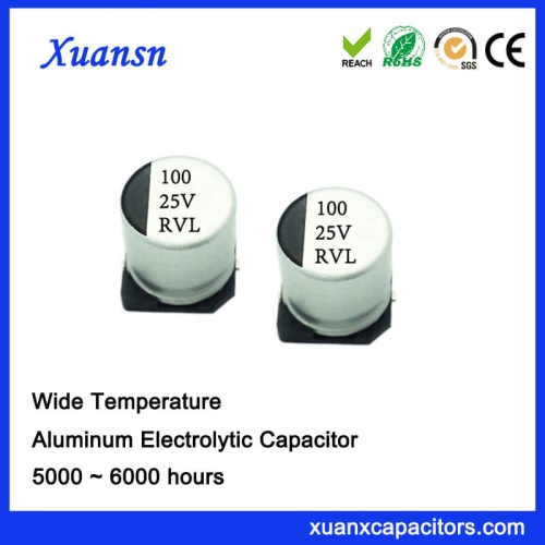 100uf 25v 105℃ 5000Hours SMD Electrolytic Capacitor