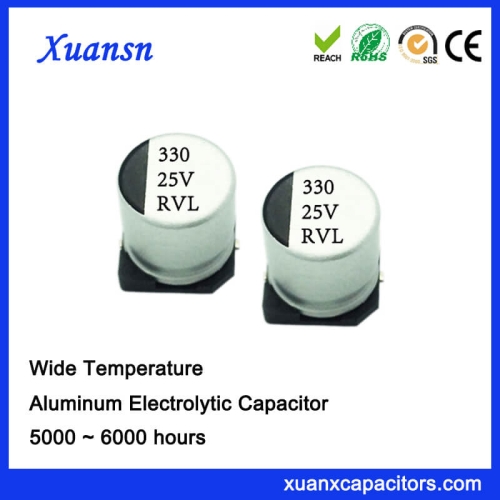 330UF 25V 105℃ 5000Hours Long Life SMD Capacitor