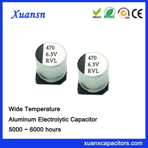 470UF 6.3V Long Life SMD Aluminum Electrolytic Capacitor
