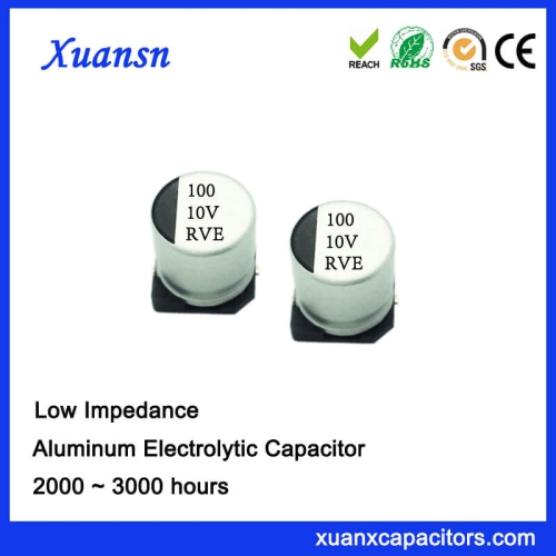100UF 10V High Frequency SMD Aluminum Electrolytic Capacitor