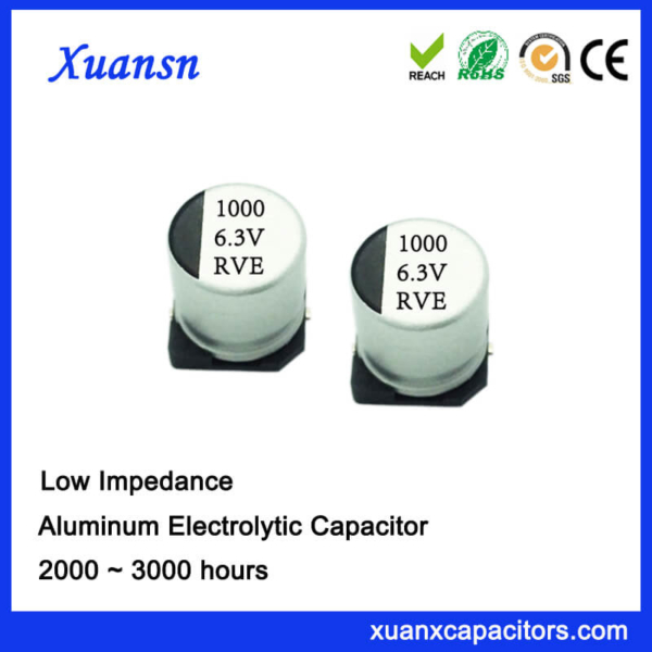 High Stability Chip Low Impedance 1000UF 6.3V Capacitor