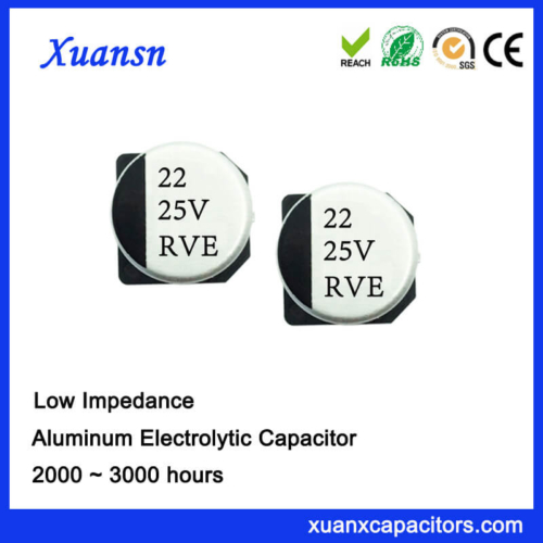22UF 25V 105℃ SMD Low Impedance Electrolytic Capacitor