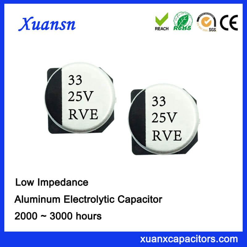 33UF 25V smd High Frequency Low Impedance Capacitor 33UF 25V smd High Frequency Low Impedance Capacitor