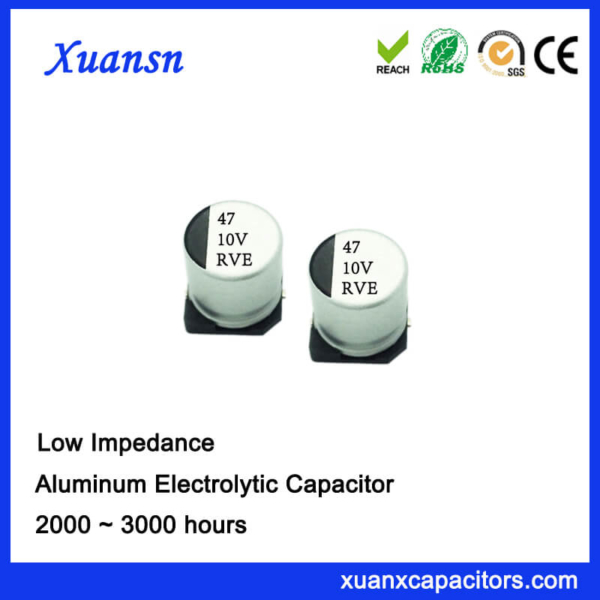 47UF 10V Low Impedance SMD Electrolytic Capacitor Manufacturer