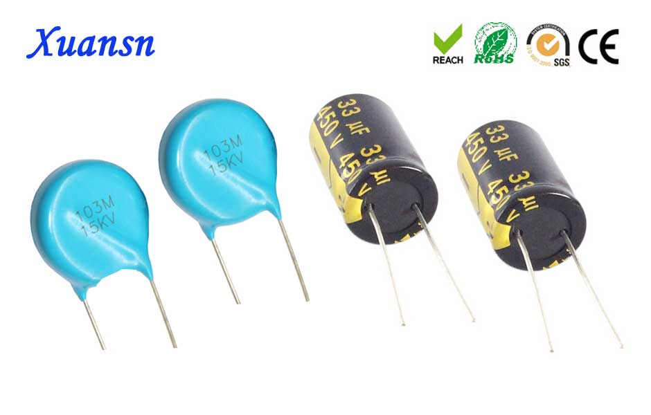 ceramic capacitor and electrolytic capacitor