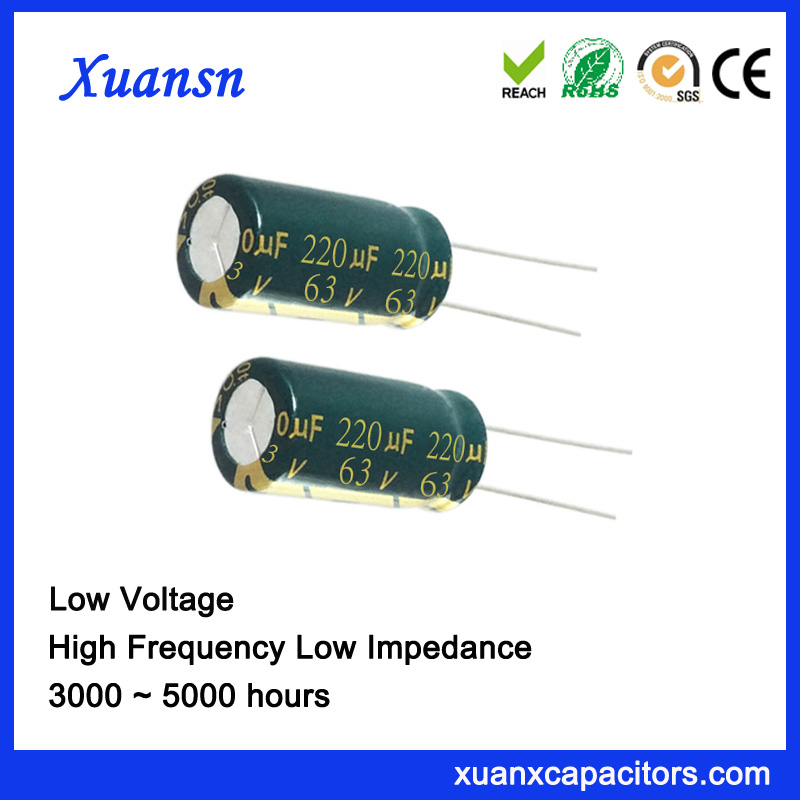 Dark green sleeve electrolytic capacitor 220uf63v Dark green sleeve electrolytic capacitor 220uf63v