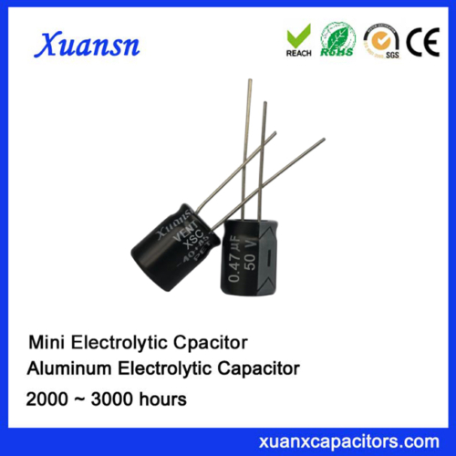 Low height electrolytic capacitor 0.47UF50V