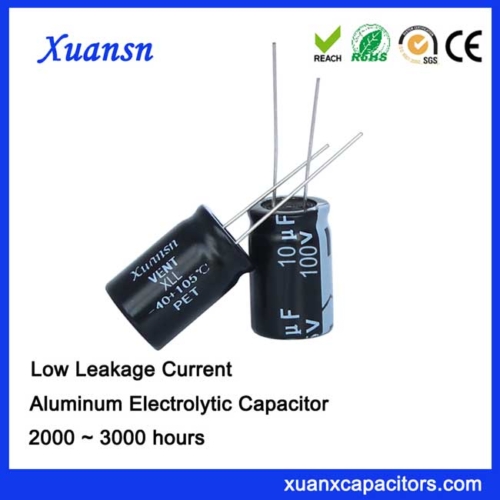Low leakage current capacitor 10uf100v