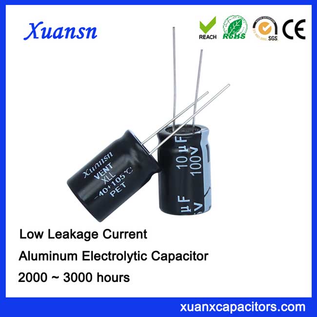 10UF100V Low leakage current capacitor 10uf100v
