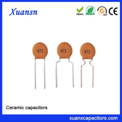 Temperature compensated ceramic capacitor 472K50V