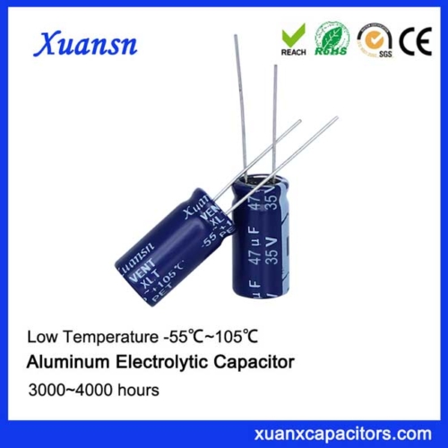 Low temperature starting capacitor 47uf35v