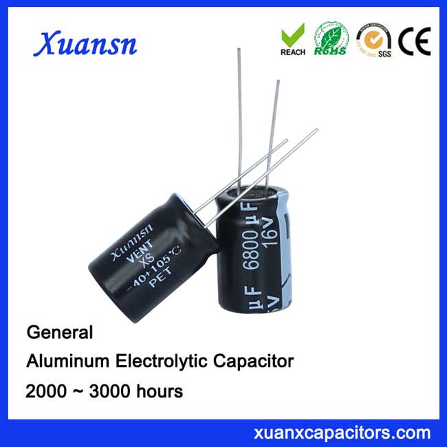 low voltage high current capacitor 6800uf16v Large ripple current capacitor