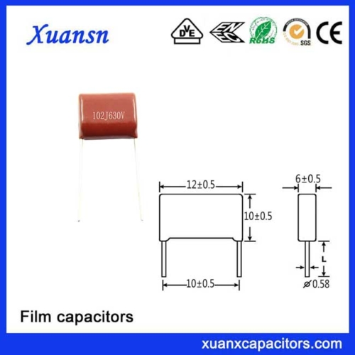 polypropylene film capacitor 102j630v