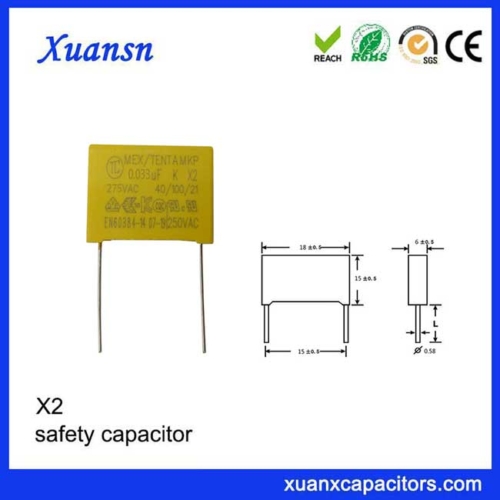 safety standard capacitor 333k275v