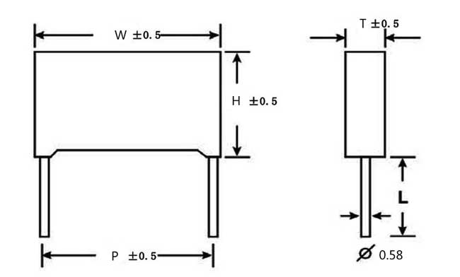 Ultrasonic machine capacitor 0.068UF film capacitor