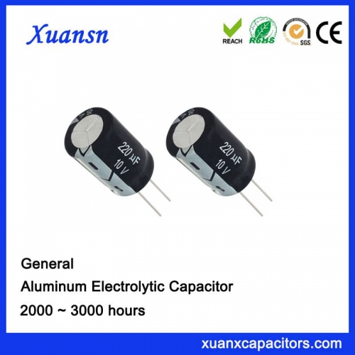 General Electrolytic Capacitor 220UF6.3V 2000Hours CE RoHS Approval