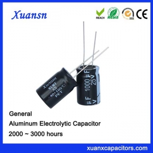 standard capacitor 1000UF25V large capacity