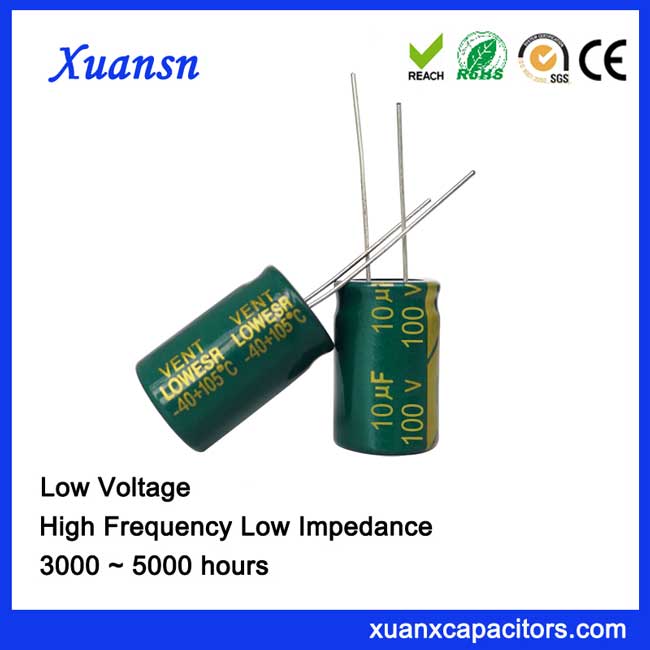 10UF100V-0 Aluminum Capacitor 10UF100V Electronic Component