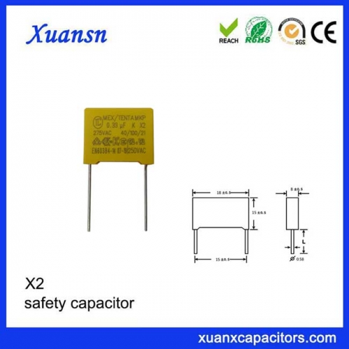 X2 Capacitor 334 AC safety capacitor
