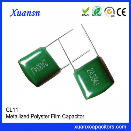 334J100V CL11 Polyester film capacitor