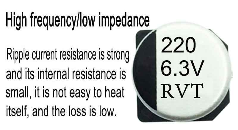 Cathode and anode aluminum foil RVT 220UF 6.3V