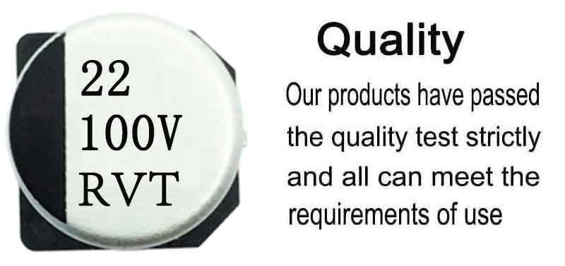 Wide temperature chip aluminum electrolytic capacitor 22uf100v